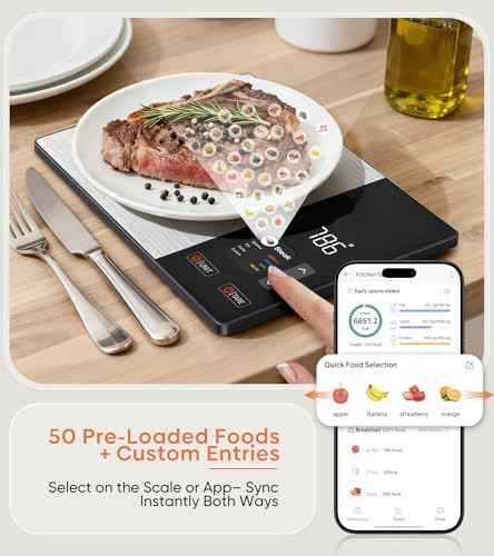 Food Scale with Nutritional Calculator, TFT Display, Track 23