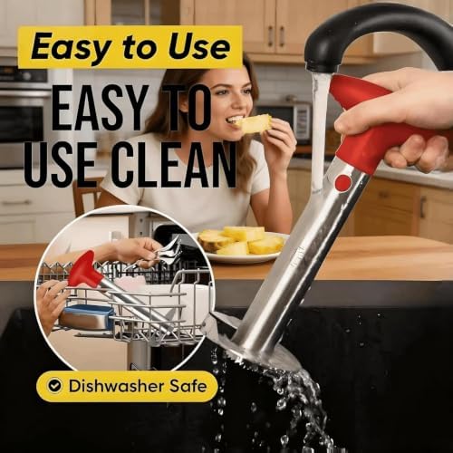 Stainless Steel Pineapple Corer and Slicer with 2-in-1 Apple Corer