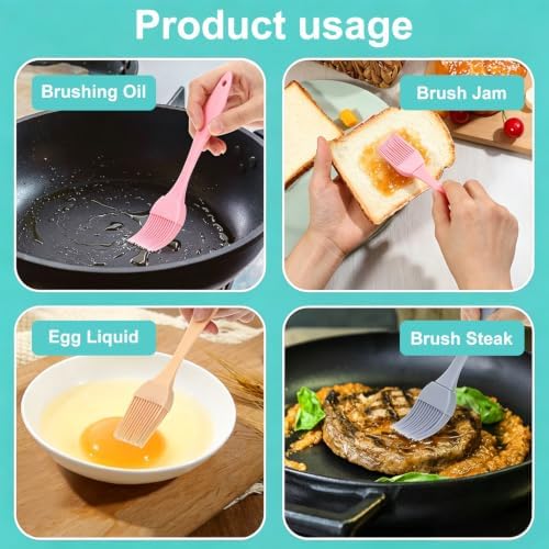 Silicone Oil Brush 4PCS Household Pouring Pastry Brush