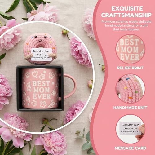 Mothers Day Gifts, Best Mom Ever Gifts for Mom from Daughter, Pink