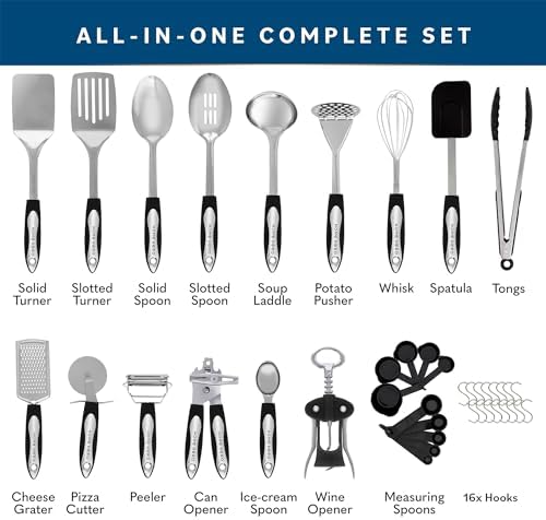 Home Hero 41-Piece Stainless Steel Kitchen Utensils Set