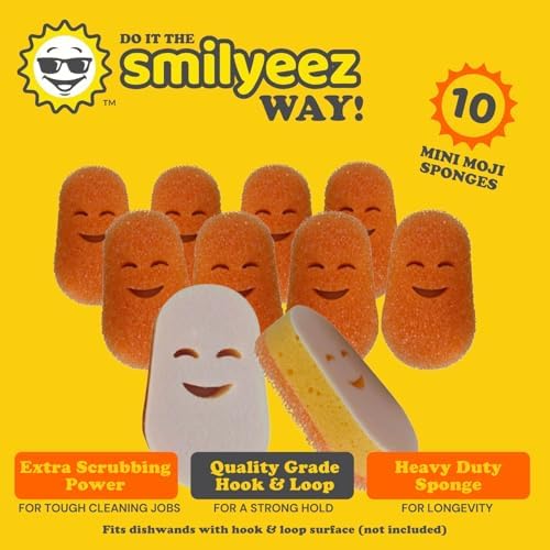 Smilyeez Dish Daddy Sponge Refill, 10 Pack