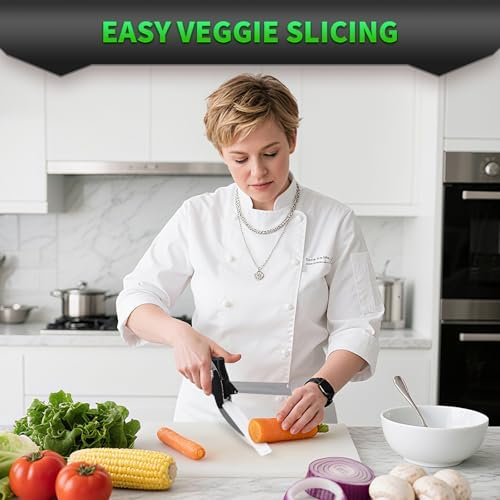 DZ Duozhan Stainless Steel Kitchen Scissors with Cutting Board