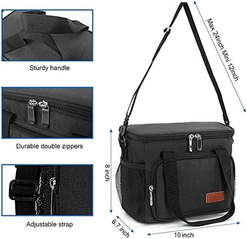 Femuar Reusable Lunch Box for Men/Women - Insulated Lunch Bag