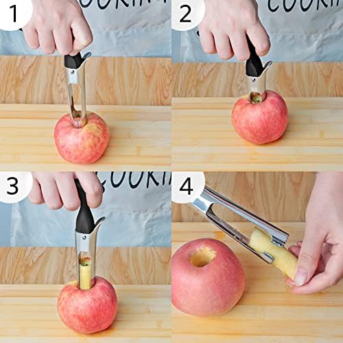 Asdirne Apple Slicer & Corer Set, Apple Cutter and Fruit Slicer with
