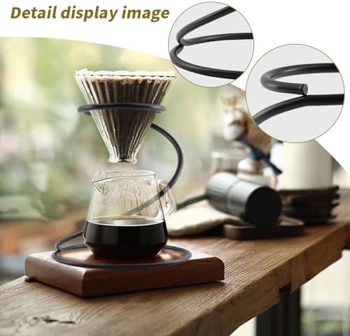 Dnyta Metal Coffee Dripper Stand, Spiral Pour Over Coffee Dripper
