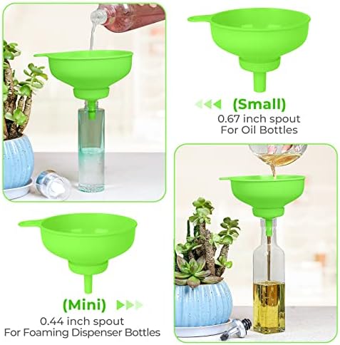 Wide Mouth Kitchen Funnel, Pisol Food Grade Plastic Cooking Canning