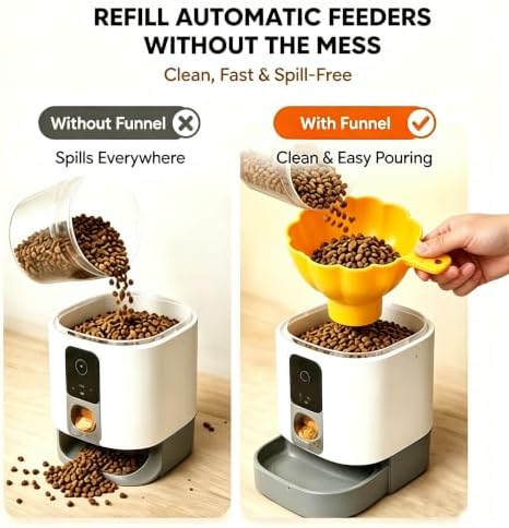 9 Pcs Kitchen Funnel Set, 5 Sizes, Wide & Narrow Mouth, 2 Filters, 2