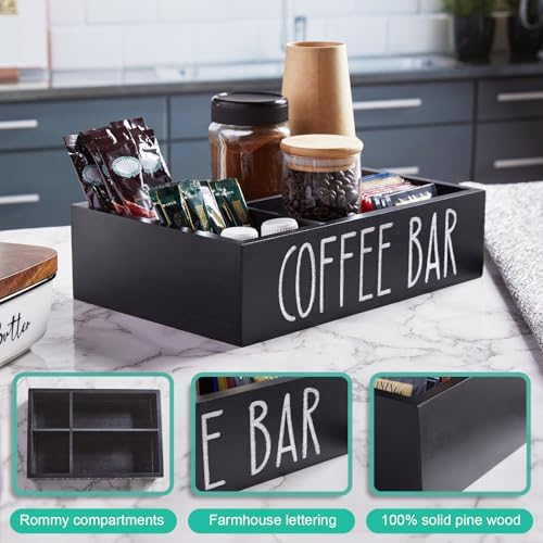 ALELION Coffee Station Organizer with Removable Dividers