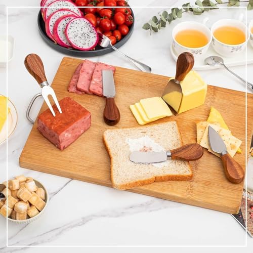 Charcuterie Accessories (14 Pcs), Cheese Spreaders for Charcuterie Board, Mini Serving Spoons, Forks and Mini Serving Tongs - Charcuterie Utensils for Butter, Cheese and Pastry Making