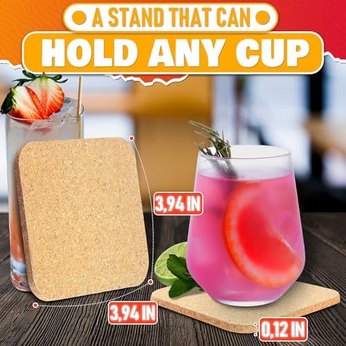 30 Pcs Disposable Coasters for Drinks to Protect Furniture, Reusable