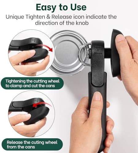 Beneno Side Cut Manual Can Opener, Smooth Cut with No Sharp Edges