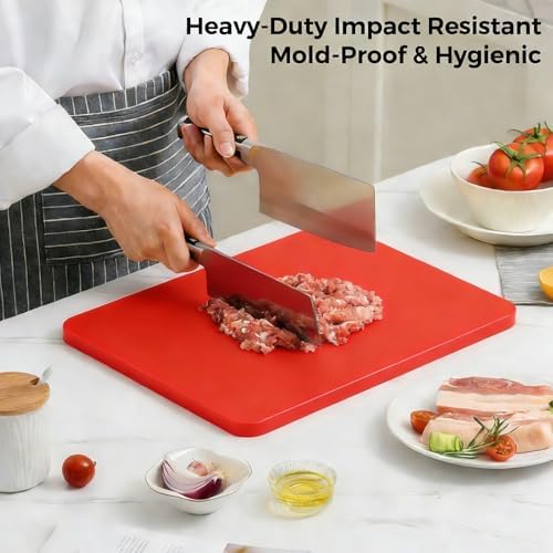 Color Coded Cutting Board Set of 3-18" x 12" x 0.75" Commercial