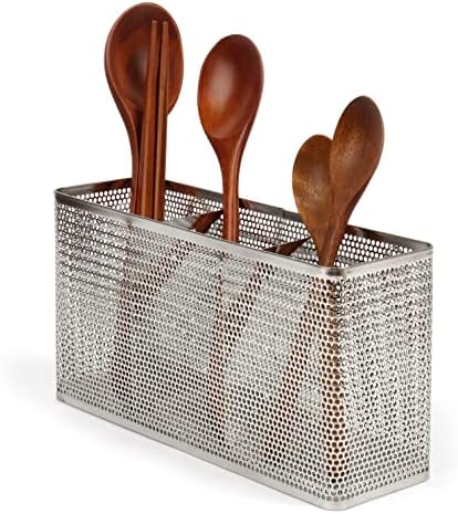 LENITH Kitchen Utensil Chopsticks Perforated Holder with Hooks - 304