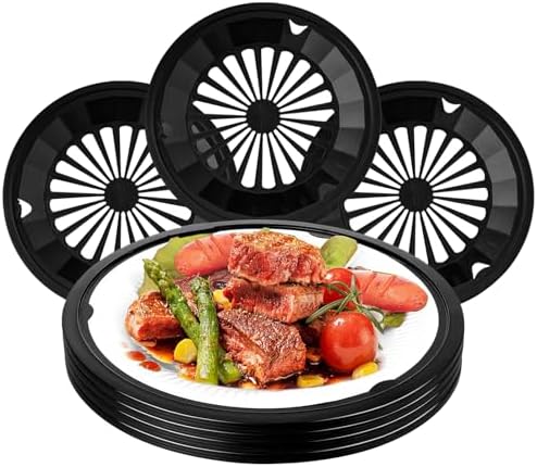 12 Packs Paper Plate Holders, Heavy Duty with Snap-in Grooves, 10 Inch
