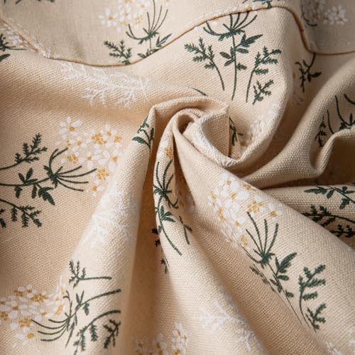 Japanese Vintage Floral Apron for Women,Adjustable Neck Strap Kitchen