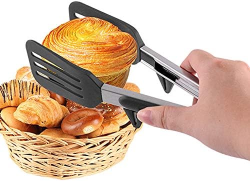 Kitchen Tongs and Spatula, 9" and 12", Silicone Tips