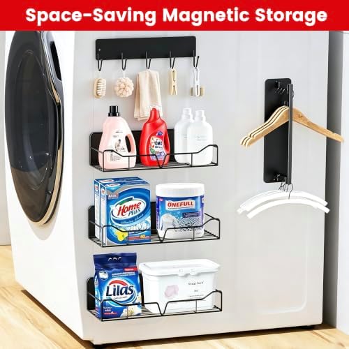 5-Pack Magnetic Shelves for Washing Machine and Fridge