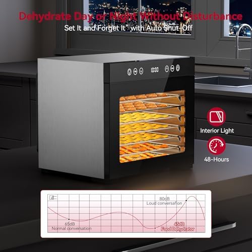 8-Tray Stainless Steel Food Dehydrator