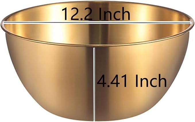 Stainless Steel Salad Bowls Set of 2 Mixing Bowl - Image 6