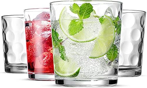 Set of 12 Elegant Everyday Stackable Drinking Glasses - Includes
