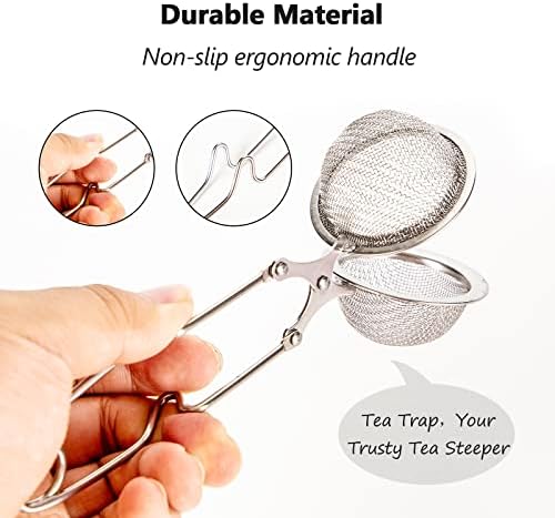 Snap Ball Tea Strainer, Exptolii 2 Pack Stainless Steel Tea Infuser