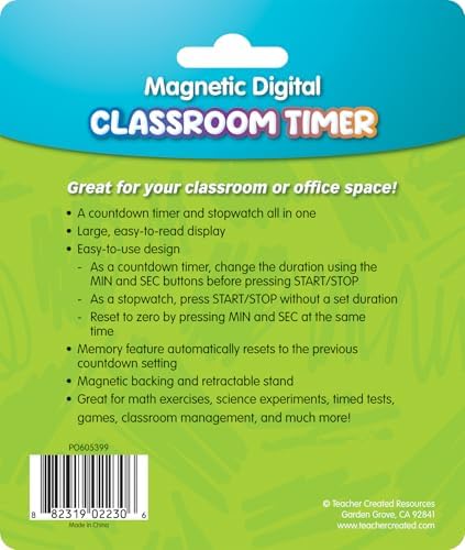 Teacher Created Resources Teal Digital Classroom Timer