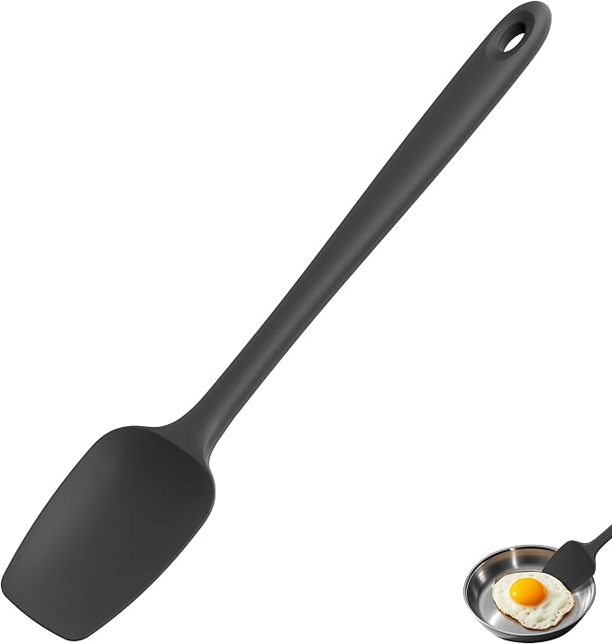 U-Taste Extra-Long 600ºF Heat Resistant Spatula Spoon: 14" Silicone Spoonula by U-Taste