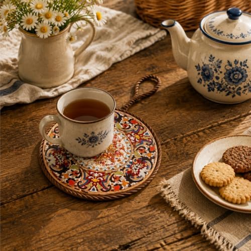 6 Pack 6.7" Trivets for Hot Dishes, Pots and Pans, Heat Resistant