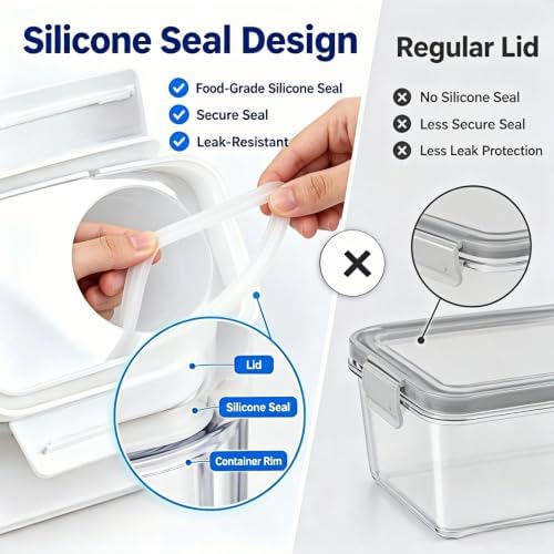 Rice Storage Container, 3-5 Lbs Cereal Containers Storage, Rice
