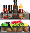 WUWEOT 2-Pack Magnetic Basket Fridge Organizers