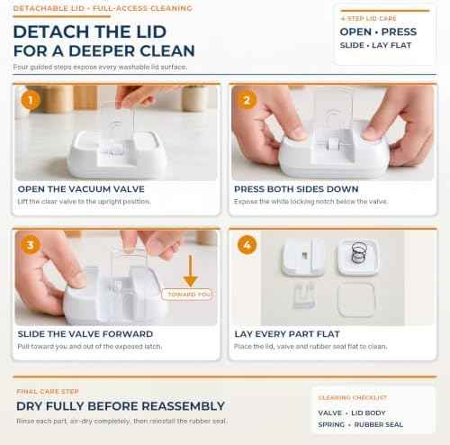 Airtight Food Storage Containers, 7-Piece White Set for Pantry
