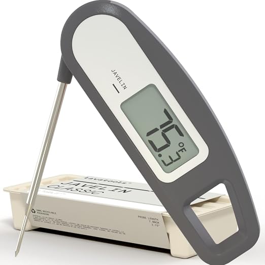 Lavatools Javelin® Ultra-Fast 3-Second Digital Instant Read Meat Thermometer by Lavatools