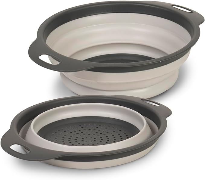 Glad Collapsible Colander Strainer - 2L | Small Pasta Drainer by GladTrashFoodStorage