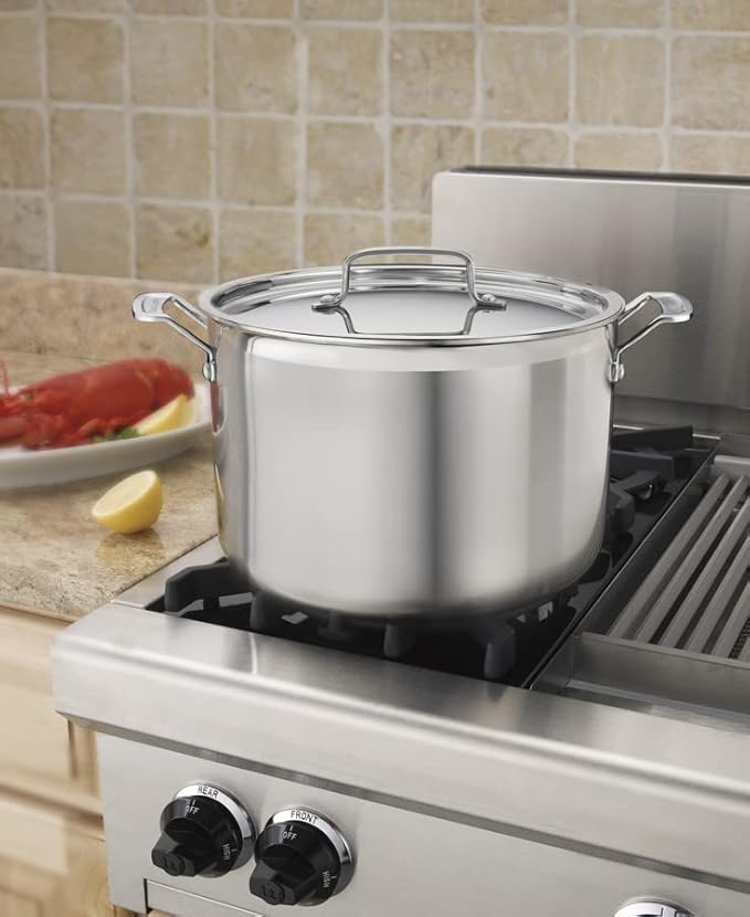 Cuisinart MCP66-28N MultiClad Pro Stainless 12-Quart Skillet, Stockpot w/Cover - Image 2
