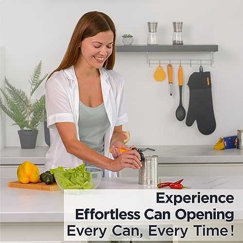 Deiss Pro Heavy Duty Can Opener Manual Smooth Edge, Handheld Can