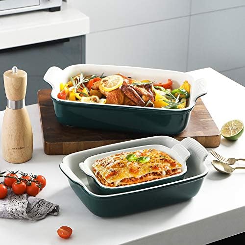 Sweejar Baking Pans Set, Ceramic 9x13 Baking Dish with Handle