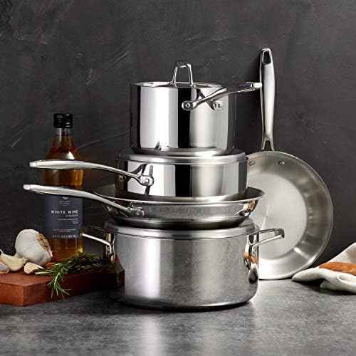 Tramontina Signature Tri-Ply Clad Stainless Steel 8-Pc Pots and Pans Set