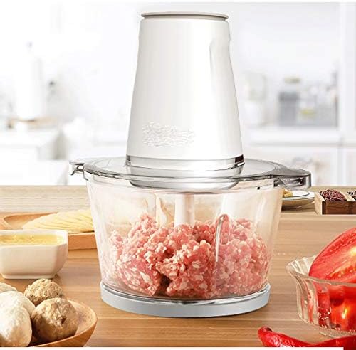 Electric Food Chopper Meat Processor, Glass Bowl, Detachable Blades
