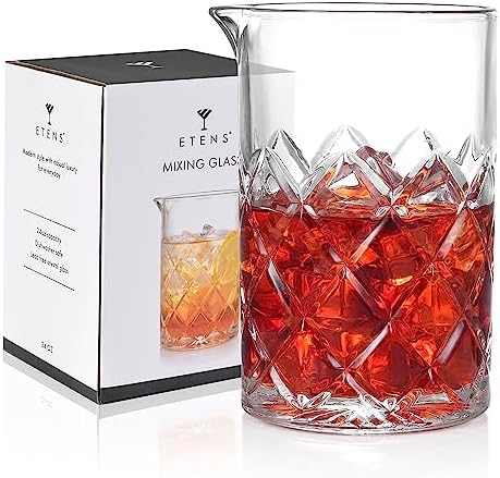 Etens 24oz Crystal Cocktail Mixing Glass | Old Fashioned Mixing Glass