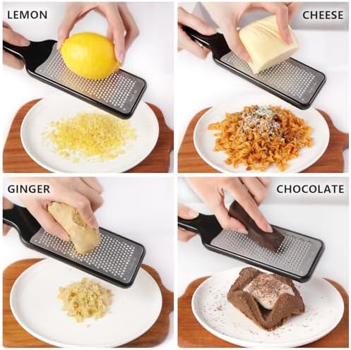 LHS Citrus Lemon Zester & Cheese Grater with Container - Zester Grater