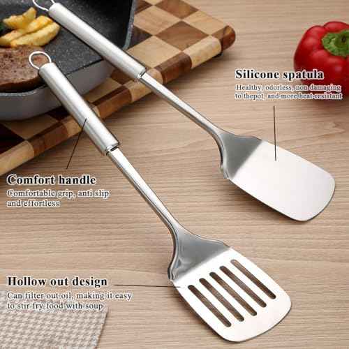 Stainless Steel Cooking Utensils Set 6 Pieces, Kitchen Tools Set