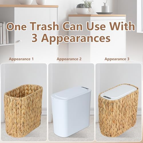 Trongee Kitchen Trash Can with Lid, 3.5 Gallon