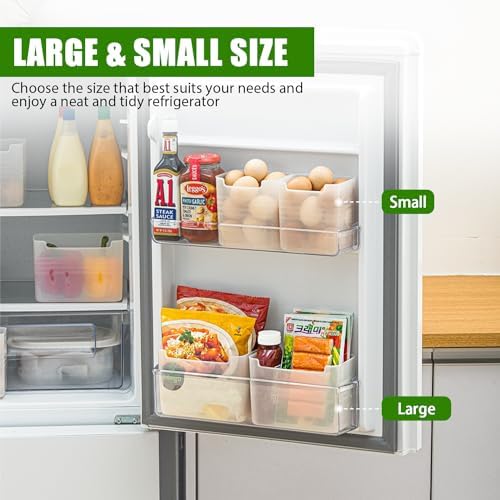 3 Pack Refrigerator Organizer Box, Plastic Refrigerator Side Door