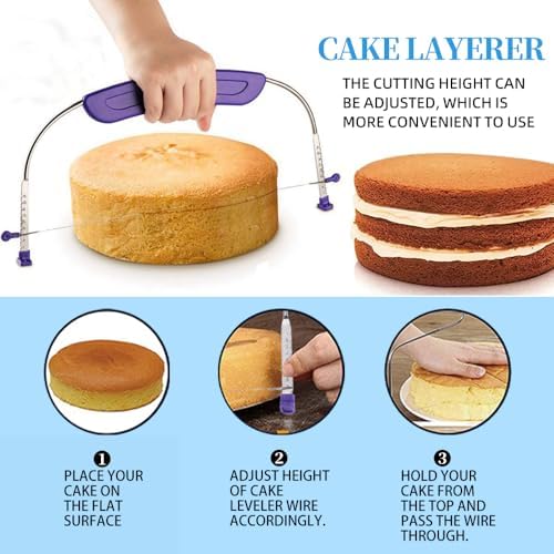 78PCS Cake Supplie With 12Inch Aluminum Alloy Rotating Cake Stand