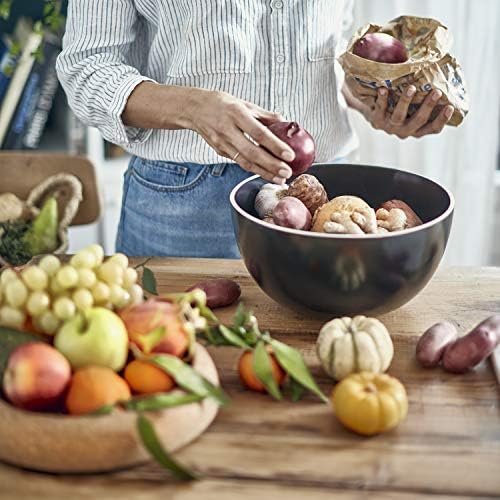 Emile Henry Deep Fruit & Vegetable Storage Bowl, 10.6" x7.3” Burgundy