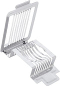 Stainless Steel Egg Slicer Silver Xmas with 8 Cutting Wires