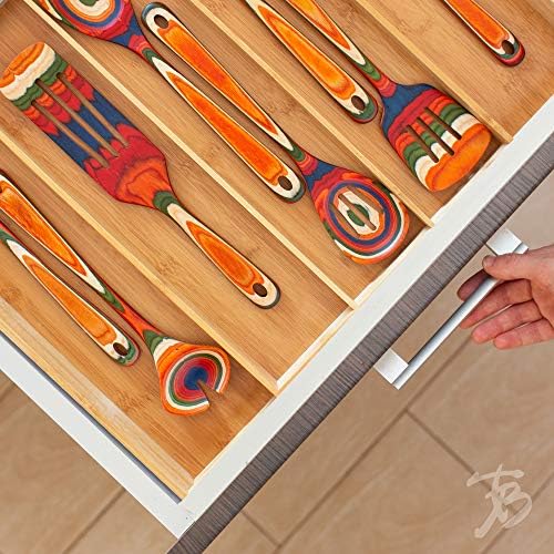 Totally Bamboo Expandable Drawer Organizer, 13 to 22 in