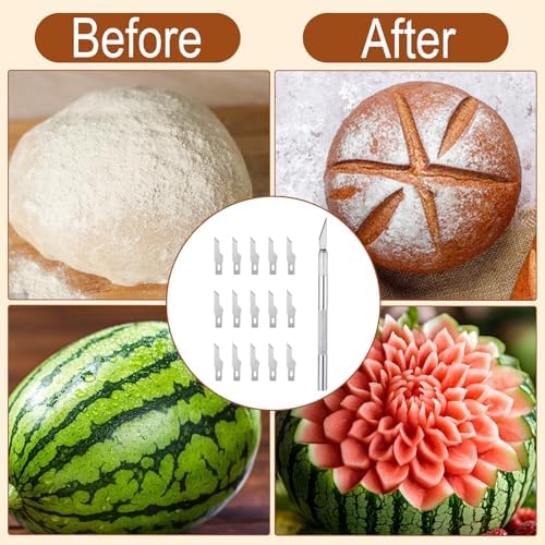 Bread Lame Sourdough Dough Scoring Tool,15 Blades Scoring Knife with