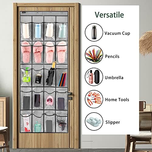 Over Door Hanging Water Bottle Holder Cup Organizer for Kitchen Pantry